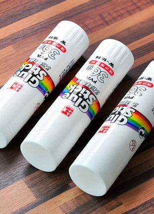6 pezzi di stick di colla ad alta adesività WQN, colla solida, adesivo per artigianato, materiale scolastico, cancelleria kawaii, materiale per ufficio, prodotti per giovani, 9 g/15 g/21 g/36 g, stagione del ritorno a scuola, asciugatura rapida, impermeab