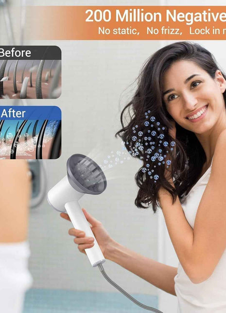 Blow Dryer for Fast Dry, Negative Ionic Hair Dryer, Magnetic Nozzle LED Display, Portable Hair Dryer for Home SalonProfessional Hair Dryer Blow Dryer with Diffuser Valentine's Day Gifts