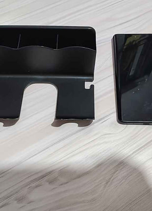 Space-Saving Wall-Mounted Hair Dryer Holder - Hands-Free, Fits Small to Large Dryers, Perfect for Bathroom Organization