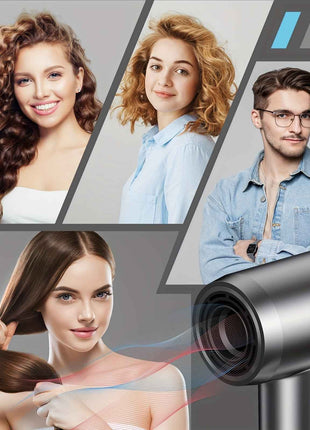 The Perfect Gift For SDKWDH Christmas! Digital Screen Hair Dryer - Negative Ions. 150000 RPM Motor, Fast, Quiet And Dry. Hd Display. Diffuser, Nozzle. Five Temperatures, Two Speeds. Compact, Smart. SMP-JYCFJ-1