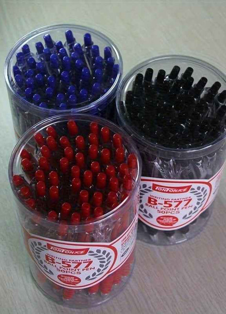 50pcs Penne Gel 0.7mm Nere, Blu e Rosse, Ideali per Ufficio, Scuola e Business