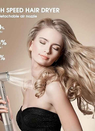 MAXGROOM 7-in-1 High-Speed Hair Dryer & Styler Set - Fast Drying, Auto Curling & Straightening with Volumizing Brush, Includes Attachments for All Hair Types