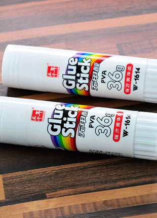 6 pezzi di stick di colla ad alta adesività WQN, colla solida, adesivo per artigianato, materiale scolastico, cancelleria kawaii, materiale per ufficio, prodotti per giovani, 9 g/15 g/21 g/36 g, stagione del ritorno a scuola, asciugatura rapida, impermeab