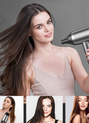 The Perfect Gift For SDKWDH Christmas! Digital Screen Hair Dryer - Negative Ions. 150000 RPM Motor, Fast, Quiet And Dry. Hd Display. Diffuser, Nozzle. Five Temperatures, Two Speeds. Compact, Smart. SMP-JYCFJ-1