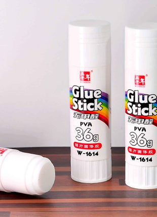 6 pezzi di stick di colla ad alta adesività WQN, colla solida, adesivo per artigianato, materiale scolastico, cancelleria kawaii, materiale per ufficio, prodotti per giovani, 9 g/15 g/21 g/36 g, stagione del ritorno a scuola, asciugatura rapida, impermeab