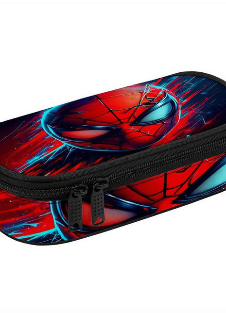 Portapenne Marvel Spider-Man, Astuccio Multistrato Capiente e Leggero con Cerniera, Organizzatore per Materiale Scolastico Resistente, Idea Regalo Compleanno