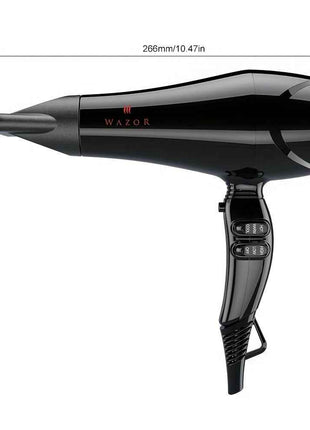 Pro Ionic 1875W Hair Dryer - Hair Dryers with Diffuser and Concentrator for Fast Drying, Less Frizz, and Shine, 3 Heat/2 Speed Settings, AC Motor, ALCI Plug, and Black Color