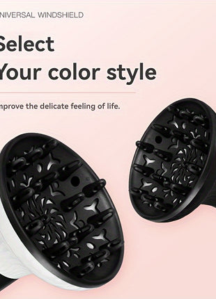 Universal 3.8-6cm Diameter Windshield Hair Dryer Attachment for Curl Enhancing - Professional Styling Tool for Textured Hair with Unscented Curly Hair Diffuser - Riparo82