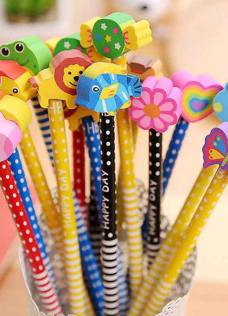 Cute Cartoon Pencil With Eraser - Riparo82
