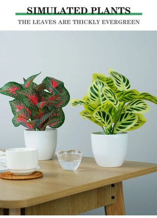 Artificial Green Plants Bonsai Small Tree Simulation Pot Plants for Table Potted Ornaments Home Decor Hotel Garden Decor