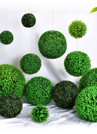 Indoor Or Outdoor Artificial Grass Dome Ball Plants Simulation Leave Grass Ball Eco-friendly green