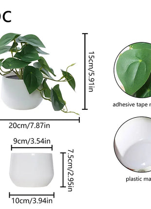 1PC Simulated Plant Potted Plant, Business Office Desktop, Foyer, Garden, Garden, Floral And Home Decoration