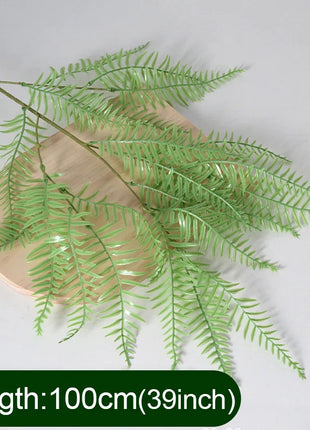 Artificial Fern Plant Branches Real Touch Elegant Greenery Fern Grass Touch Artificial Grass Elegant Fake Plants Wedding Deco