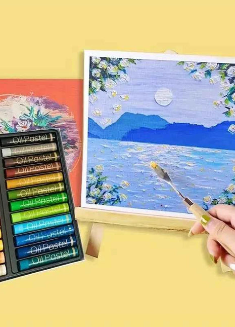 Professional Oil Pastels Set - Medium Point, High-Quality Soft Crayons for Artists, 12/24/36/48 Colors