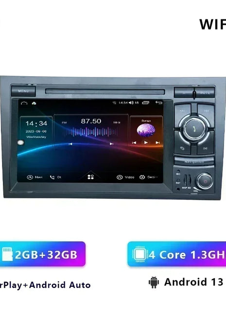 Car Radio Multimedia Wireless Carplay For Audi A4 B6 B7 S4 RS4 2002-2012 CHSTEK Bluetooth Android GPS WIFI 4G Auto Screen Stereo - Riparo82