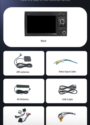 Android 14 Wireless Carplay 8G 128G Car Multimedia For Audi A4 B8 B6 B7 S4 B7 B6 RS4 B7 SEAT Exeo 7" Navigation AutoRadio - Riparo82