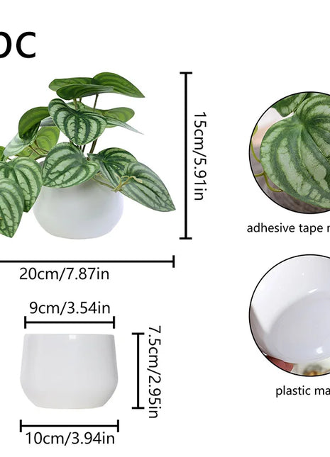 1PC Simulated Plant Potted Plant, Business Office Desktop, Foyer, Garden, Garden, Floral And Home Decoration