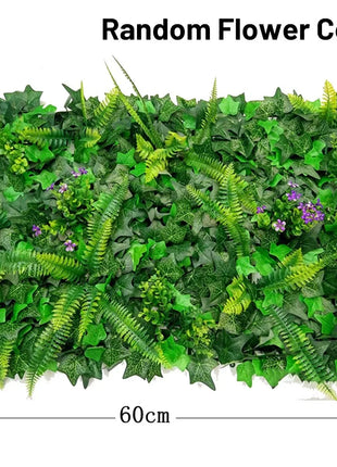 1x 40x60cm Artificial Green Grass Square Plastic Lawn Plant Living Room Background Artificial Lawn Decoration Home Wall Decor