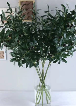 Ten-forked Artificial Olive Branch with Fruit Artificial Flower Artificial Plant Home Decoration Flower Wedding Decoration