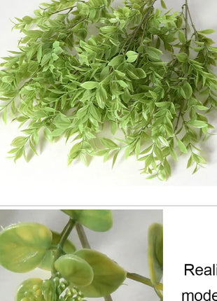 Artificial Fern Plant Branches Real Touch Elegant Greenery Fern Grass Touch Artificial Grass Elegant Fake Plants Wedding Deco