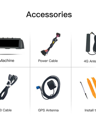 Uckazy 8 Core Wireless Carplay AutoRadio Android 14 For BMW 5 Series F10 F11 2010-2016 CIC NBT Car Multimedia Screen Player GPS Navigation Stereo Carplay Audio - Riparo82