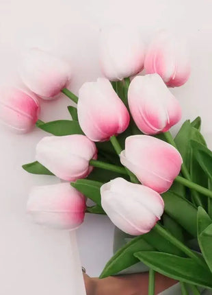 1/5/10/15PCS Tulips Artificial Flowers Real Touch Flowers Tulip Bouquet Decor Fake Tulips Flower for Home Wedding Decorations