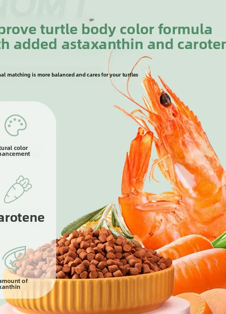 YUR KWAI Turtle Color Enhancing Food - Vibrant Red/Yellow Formula for Box Turtles (Yellow-Margined/Red-Face/Fire) - Riparo82