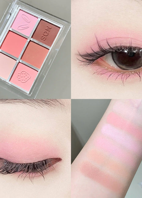 SHAQINUO Six-Color Eyeshadow Palette Matte Earth Colors Brightening Silkworm Pearl Beginner Eyeshadow Comprehensive Palette - Riparo82