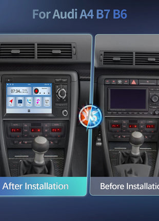 Android 14 Wireless Carplay 8G 128G Car Multimedia For Audi A4 B8 B6 B7 S4 B7 B6 RS4 B7 SEAT Exeo 7" Navigation AutoRadio - Riparo82