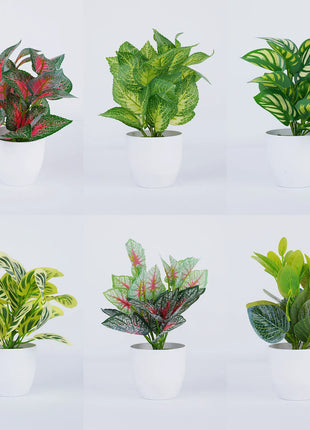 Artificial Green Plants Bonsai Small Tree Simulation Pot Plants for Table Potted Ornaments Home Decor Hotel Garden Decor