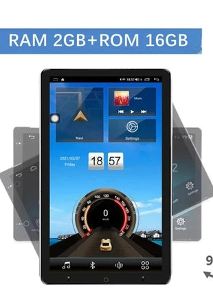 Universal 2 Din Tesla Autoradio 2 din Android 14 Rotatable screen Car Stereo Car Radio GPS Navi Car Multimedia Player 10.1 in - Riparo82