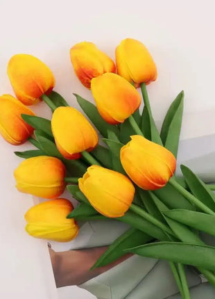 1/5/10/15PCS Tulips Artificial Flowers Real Touch Flowers Tulip Bouquet Decor Fake Tulips Flower for Home Wedding Decorations