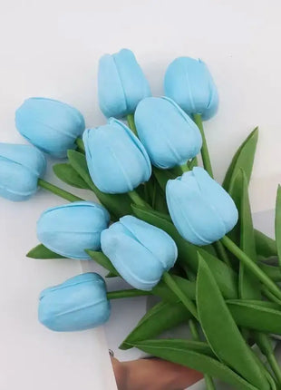 1/5/10/15PCS Tulips Artificial Flowers Real Touch Flowers Tulip Bouquet Decor Fake Tulips Flower for Home Wedding Decorations