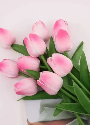 1/5/10/15PCS Tulips Artificial Flowers Real Touch Flowers Tulip Bouquet Decor Fake Tulips Flower for Home Wedding Decorations