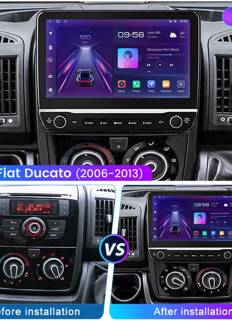 Junsun For Fiat Ducato 2006 2007 2008 -2013  Car Radio Multimedia Navigation 2 din Android 2din Autoradio CarPlay Stereo - Riparo82