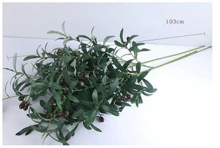 Ten-forked Artificial Olive Branch with Fruit Artificial Flower Artificial Plant Home Decoration Flower Wedding Decoration