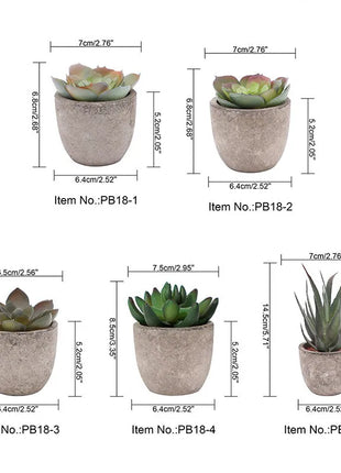 Mini Artificial Aloe Plants Bonsai Small Simulated Tree Pot Plants Fake Flowers Office Table Potted Ornaments Home Garden Decor