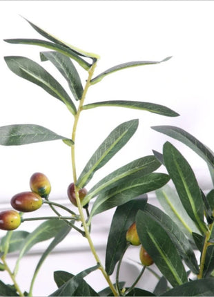 Ten-forked Artificial Olive Branch with Fruit Artificial Flower Artificial Plant Home Decoration Flower Wedding Decoration