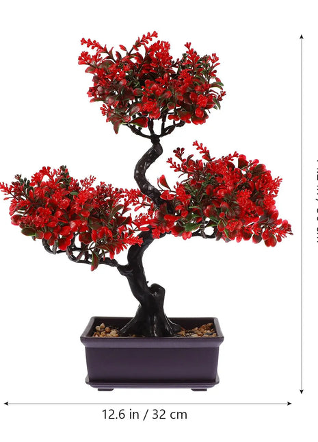 Realistic Artificial Bonsai Tree Plastic Potted Plants Desk Home Garden Office Artificial Plants Bonsai Tree Indoor Decor Fake