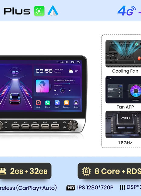 Junsun For Fiat Ducato 2006 2007 2008 -2013  Car Radio Multimedia Navigation 2 din Android 2din Autoradio CarPlay Stereo - Riparo82