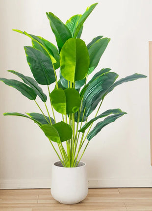 1pc Artificial Plants Large Tropical Palm Tree Fake Banana Plants Leaves Real Touch Plastic Monstera For Home Garden Party Decor