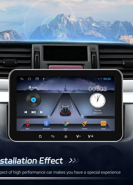 Podofo 7 '' 1Din Android Car Stereo Radio 4core Carplay Android Auto Bluetooth FM EQ USB WIFI GPS Navigation Autoradio Player - Riparo82