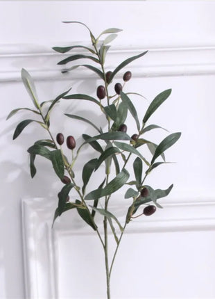 Ten-forked Artificial Olive Branch with Fruit Artificial Flower Artificial Plant Home Decoration Flower Wedding Decoration