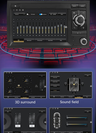 Android 14 Wireless Carplay 8G 128G Car Multimedia For Audi A4 B8 B6 B7 S4 B7 B6 RS4 B7 SEAT Exeo 7" Navigation AutoRadio - Riparo82