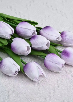 1/5/10/15PCS Tulips Artificial Flowers Real Touch Flowers Tulip Bouquet Decor Fake Tulips Flower for Home Wedding Decorations