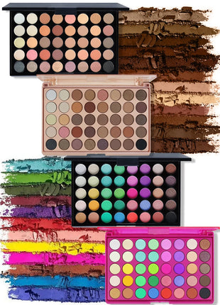 POPFEEL 40 Color Earth Tones &Rainbow Shades Eyeshadow Palette -Long-Lasting, Highly Pigmented, Smooth Matte and Shimmer Finish - Riparo82