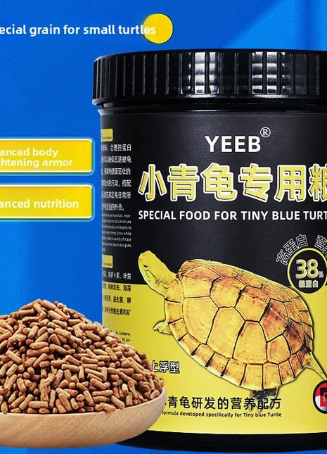 yeeb Semi-Aquatic Turtle Food - Color Enhancing Diet for Golden Thread, Three-Keeled & Stone Turtles - Riparo82