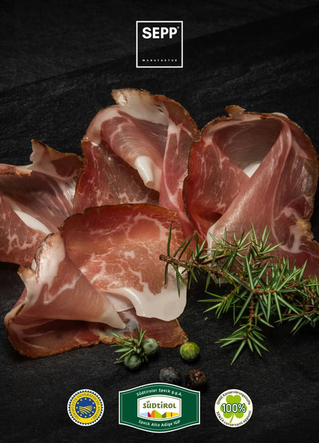 SEPP' Südtiroler Speck g.g.A. - 'Fein geschnitten' ohne Pökelsalz