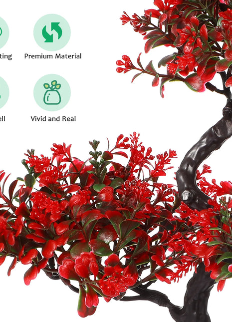 Realistic Artificial Bonsai Tree Plastic Potted Plants Desk Home Garden Office Artificial Plants Bonsai Tree Indoor Decor Fake