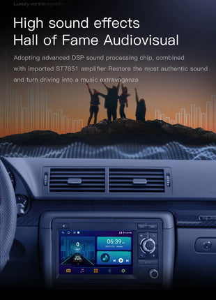 Android 14 Wireless Carplay 8G 128G Car Multimedia For Audi A4 B8 B6 B7 S4 B7 B6 RS4 B7 SEAT Exeo 7" Navigation AutoRadio - Riparo82